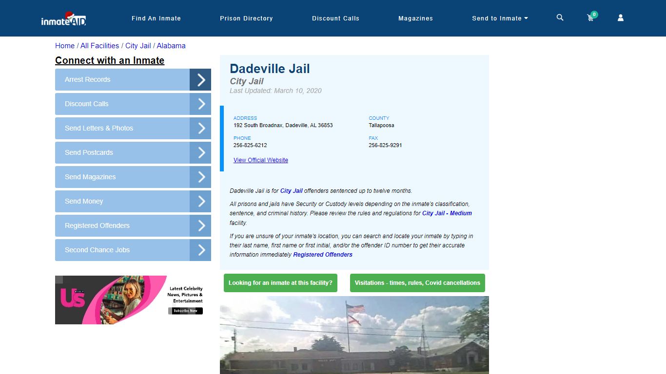 Dadeville Jail | Inmate Locator