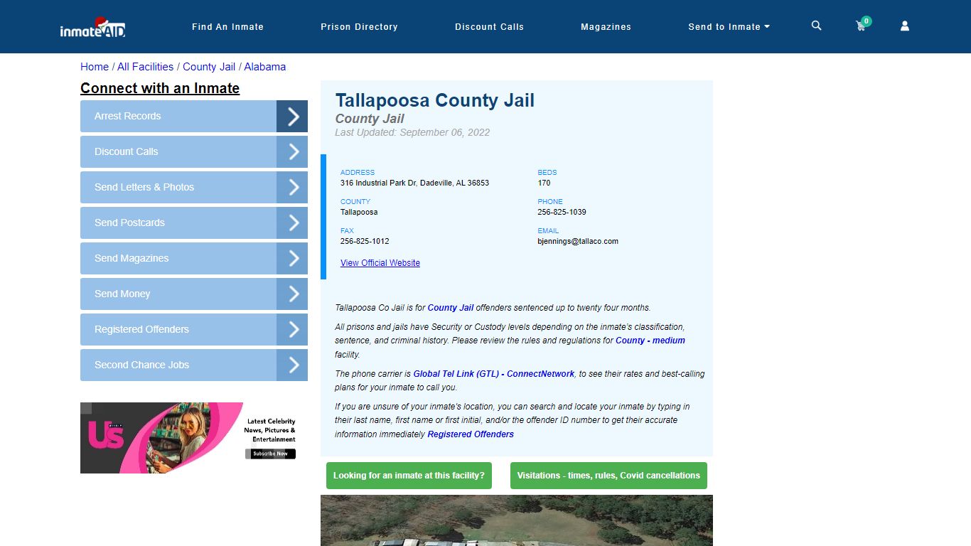 Tallapoosa County Jail - Inmate Locator - Dadeville, AL