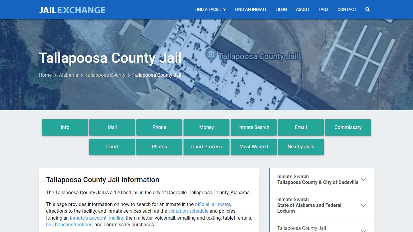 Tallapoosa County Jail, AL Inmate Search, Information